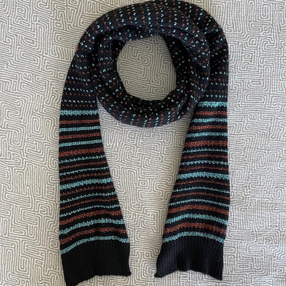 Missoni Merino Wool-Blend Chevron Shimmer Knit Scarf - Picture 4 of 8